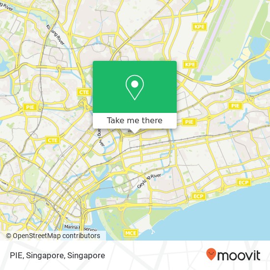 PIE, Singapore map