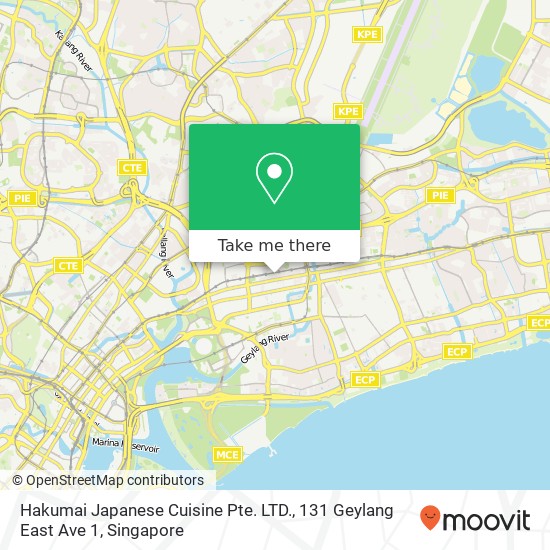 Hakumai Japanese Cuisine Pte. LTD., 131 Geylang East Ave 1地图