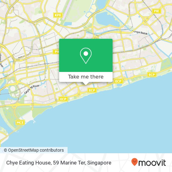 Chye Eating House, 59 Marine Ter地图