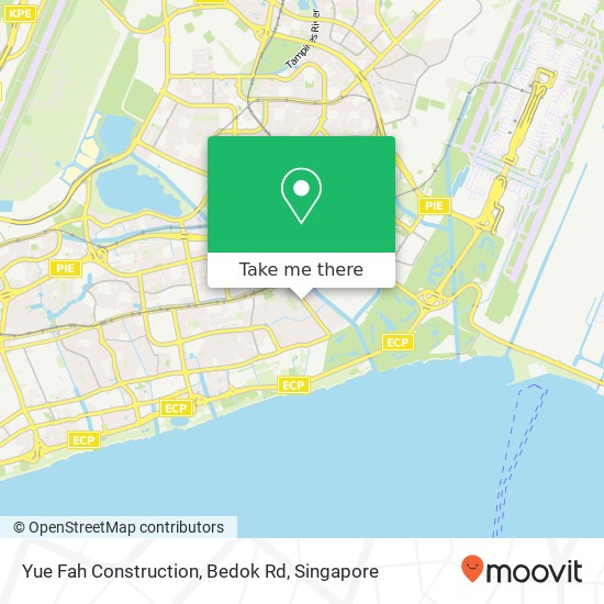 Yue Fah Construction, Bedok Rd map