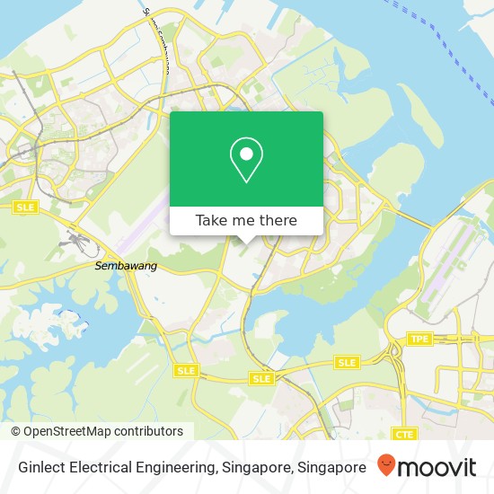 Ginlect Electrical Engineering, Singapore map