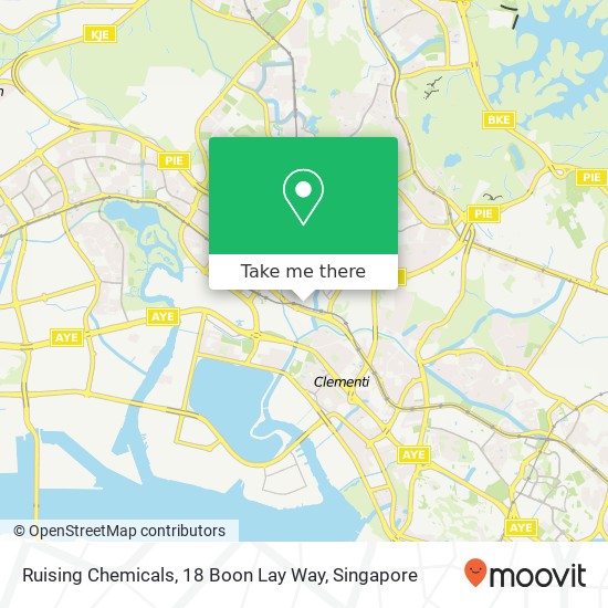 Ruising Chemicals, 18 Boon Lay Way地图