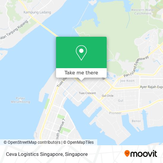 Ceva Logistics Singapore map