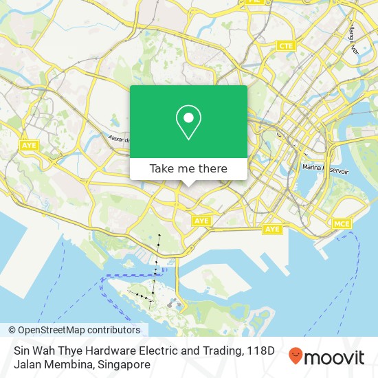 Sin Wah Thye Hardware Electric and Trading, 118D Jalan Membina map