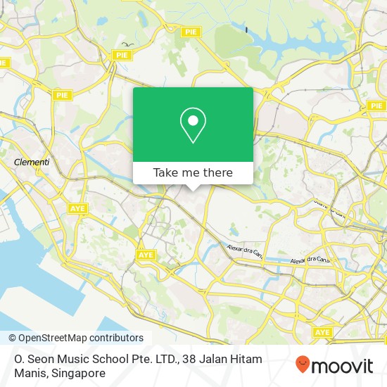 O. Seon Music School Pte. LTD., 38 Jalan Hitam Manis map