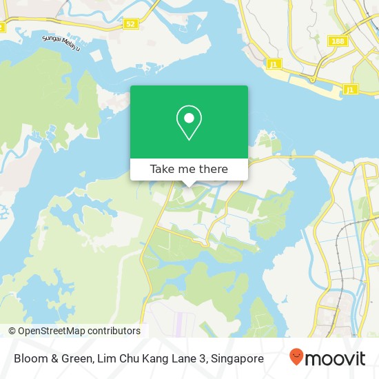 Bloom & Green, Lim Chu Kang Lane 3 map