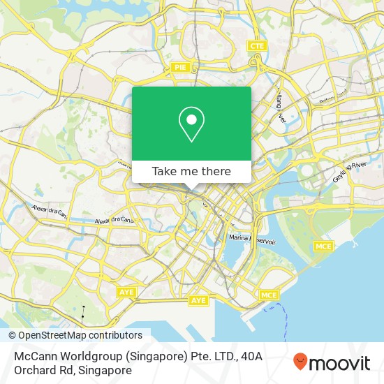 McCann Worldgroup (Singapore) Pte. LTD., 40A Orchard Rd map