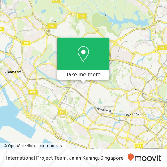 International Project Team, Jalan Kuning map