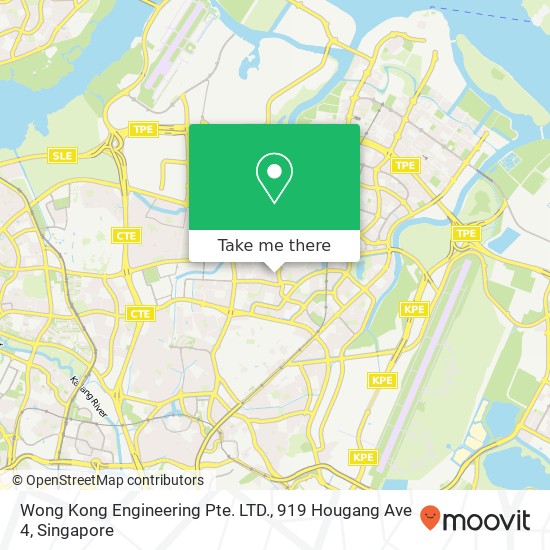 Wong Kong Engineering Pte. LTD., 919 Hougang Ave 4地图