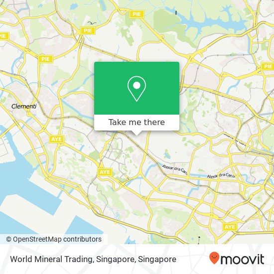 World Mineral Trading, Singapore map