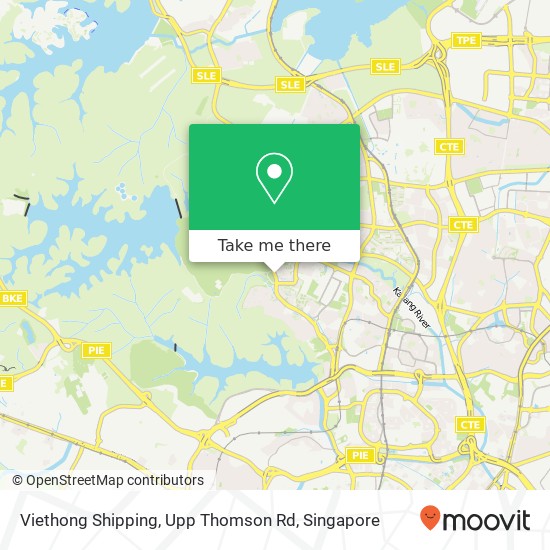 Viethong Shipping, Upp Thomson Rd地图