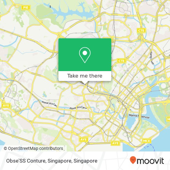 Obse'SS Conture, Singapore map