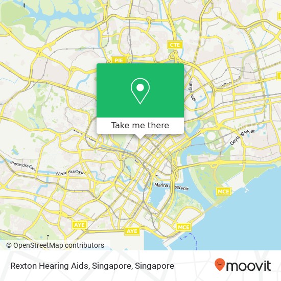 Rexton Hearing Aids, Singapore map