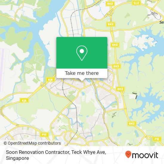 Soon Renovation Contractor, Teck Whye Ave map