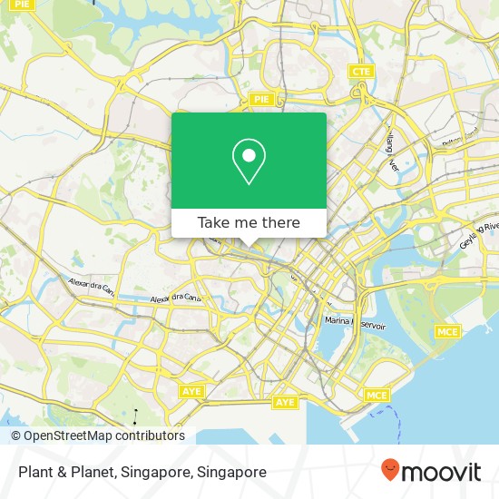 Plant & Planet, Singapore map