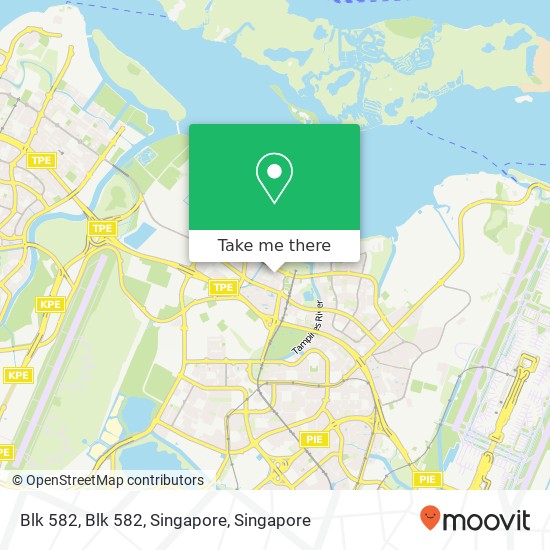 Blk 582, Blk 582, Singapore map
