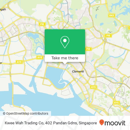 Kwee Wah Trading Co, 402 Pandan Gdns map