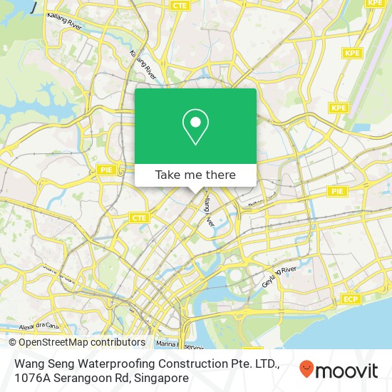 Wang Seng Waterproofing Construction Pte. LTD., 1076A Serangoon Rd地图