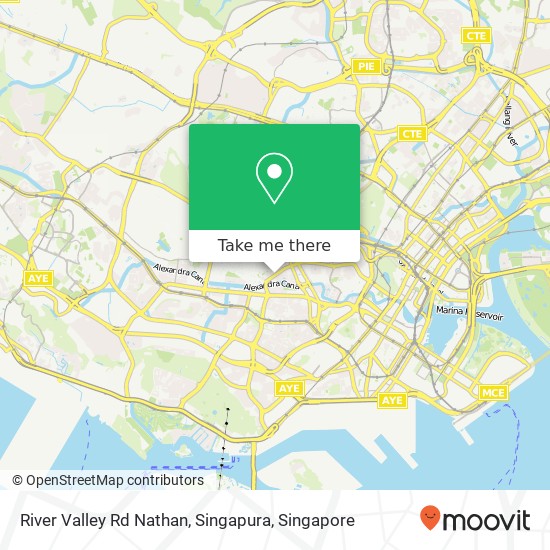 River Valley Rd Nathan, Singapura map