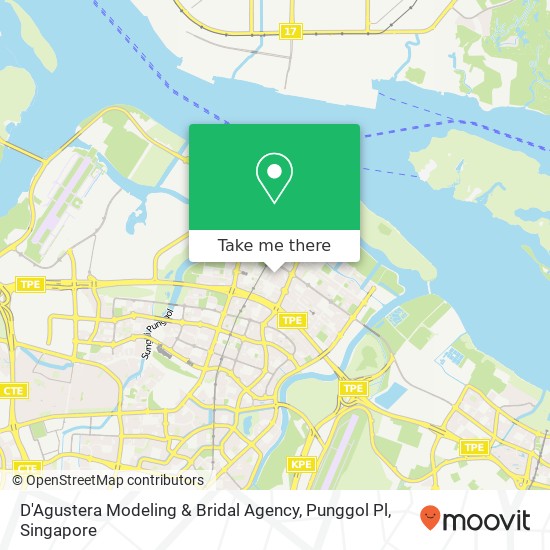 D'Agustera Modeling & Bridal Agency, Punggol Pl地图