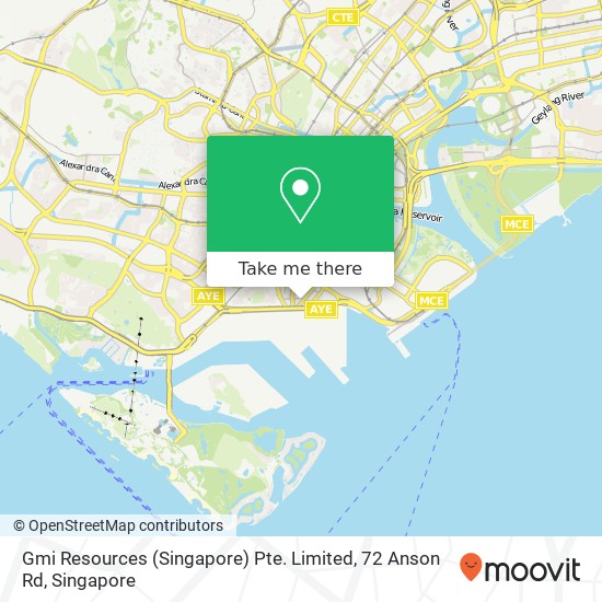 Gmi Resources (Singapore) Pte. Limited, 72 Anson Rd map