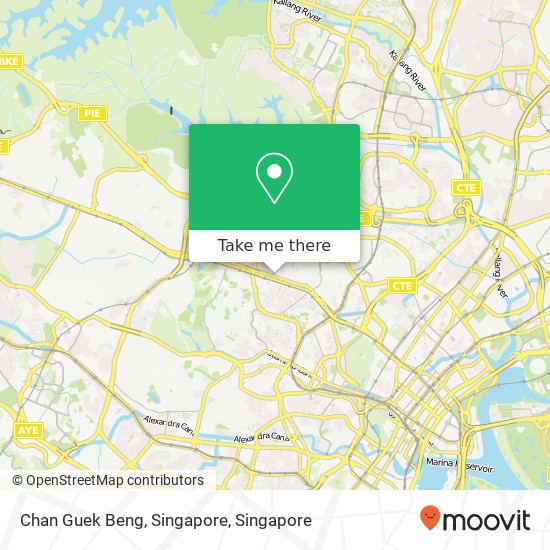 Chan Guek Beng, Singapore map