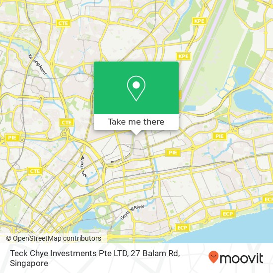 Teck Chye Investments Pte LTD, 27 Balam Rd地图