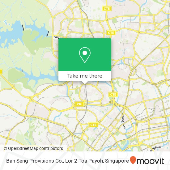 Ban Seng Provisions Co., Lor 2 Toa Payoh map