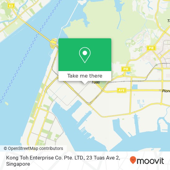 Kong Toh Enterprise Co. Pte. LTD., 23 Tuas Ave 2地图