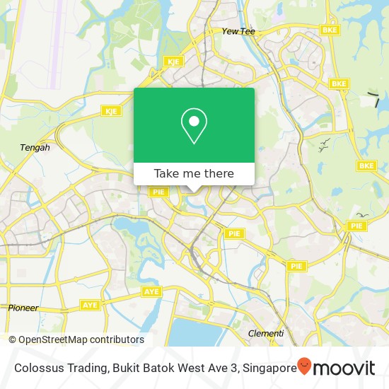 Colossus Trading, Bukit Batok West Ave 3 map