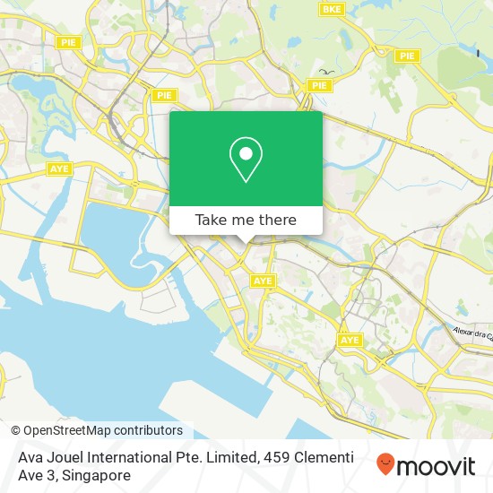 Ava Jouel International Pte. Limited, 459 Clementi Ave 3 map