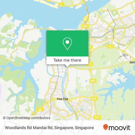 Woodlands Rd Mandai Rd, Singapore map