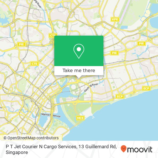 P T Jet Courier N Cargo Services, 13 Guillemard Rd地图