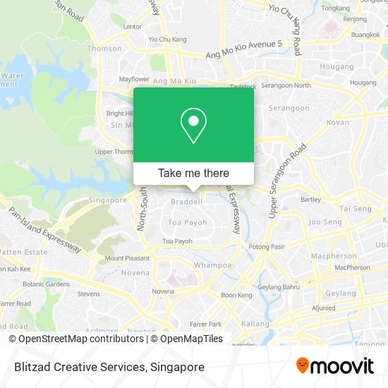 Blitzad Creative Services map