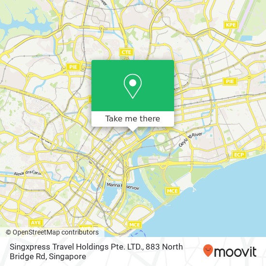 Singxpress Travel Holdings Pte. LTD., 883 North Bridge Rd地图