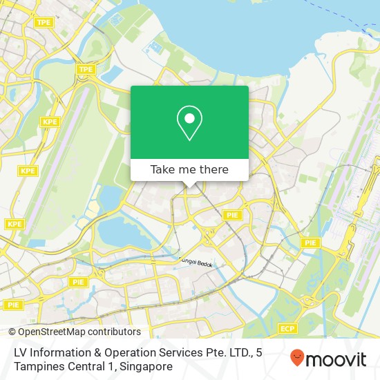 LV Information & Operation Services Pte. LTD., 5 Tampines Central 1 map