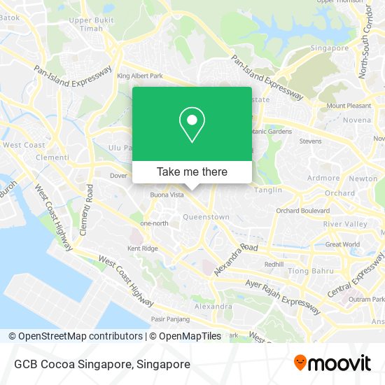 GCB Cocoa Singapore map