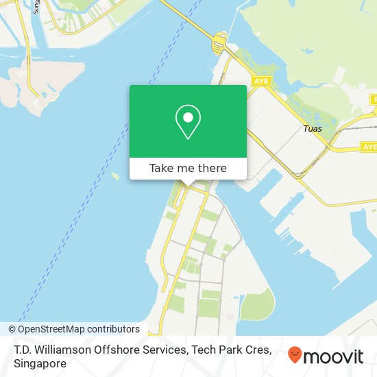 T.D. Williamson Offshore Services, Tech Park Cres map
