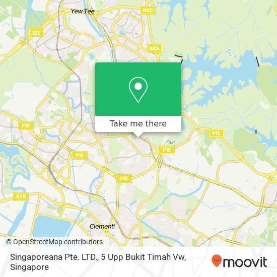 Singaporeana Pte. LTD., 5 Upp Bukit Timah Vw map