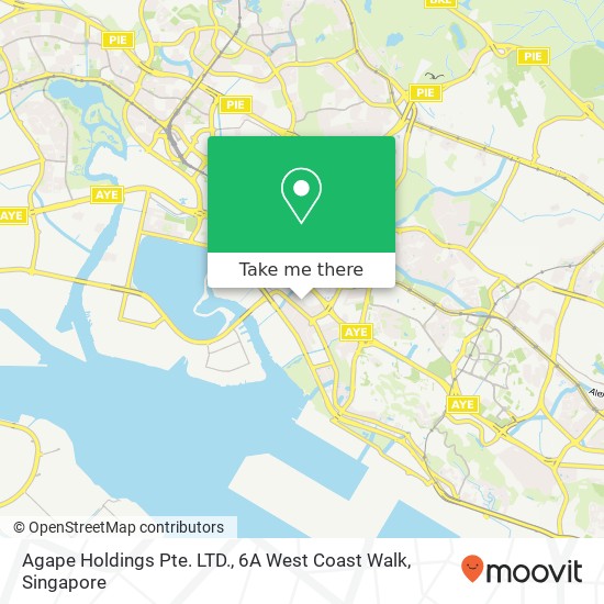 Agape Holdings Pte. LTD., 6A West Coast Walk地图