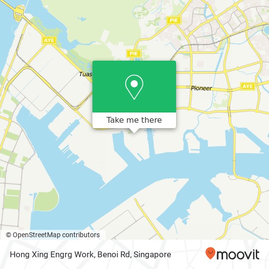 Hong Xing Engrg Work, Benoi Rd map