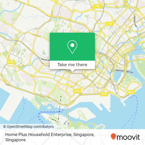 Home Plus Household Enterprise, Singapore map