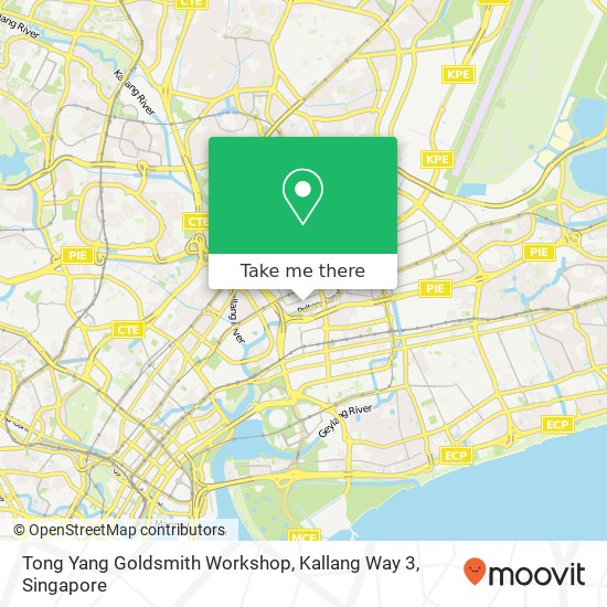 Tong Yang Goldsmith Workshop, Kallang Way 3 map