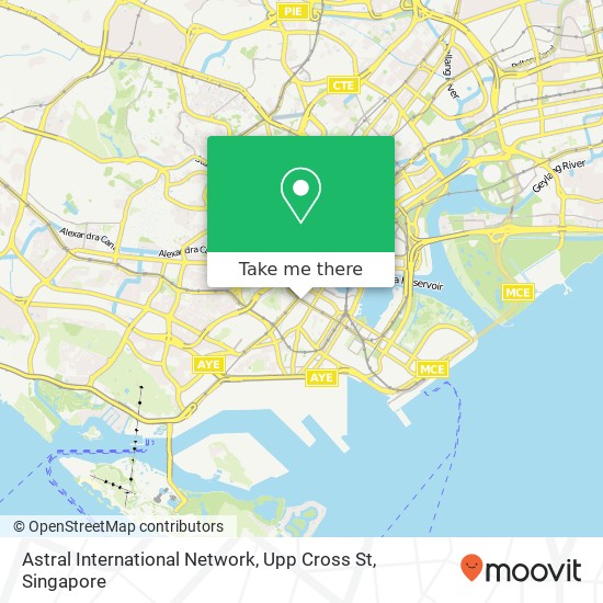 Astral International Network, Upp Cross St map