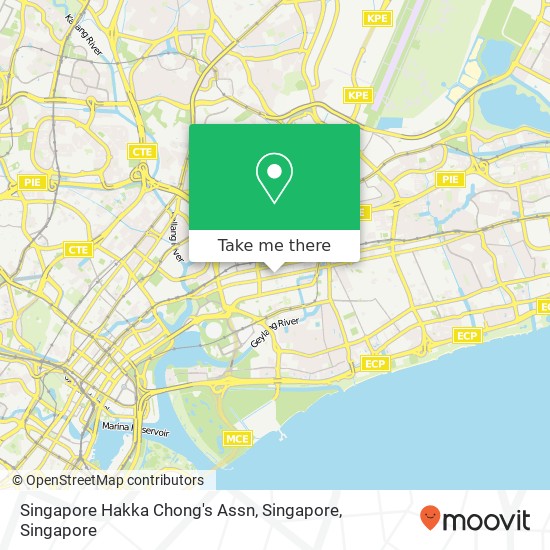 Singapore Hakka Chong's Assn, Singapore map