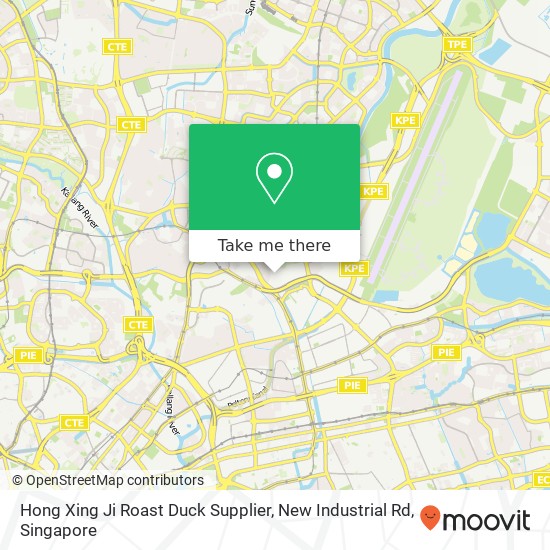Hong Xing Ji Roast Duck Supplier, New Industrial Rd map