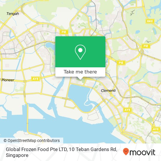 Global Frozen Food Pte LTD, 10 Teban Gardens Rd地图