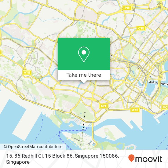 15, 86 Redhill Cl, 15 Block 86, Singapore 150086 map