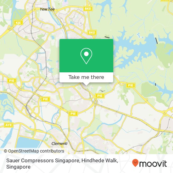 Sauer Compressors Singapore, Hindhede Walk map