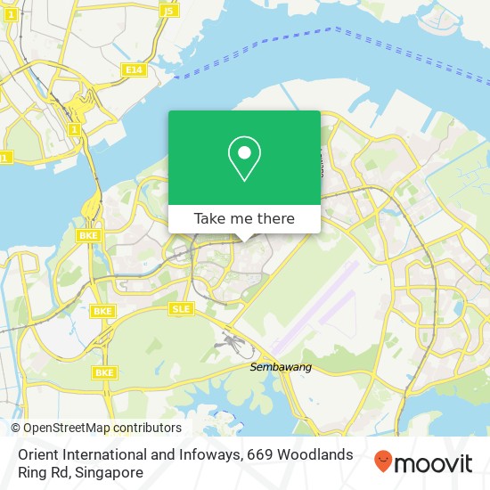 Orient International and Infoways, 669 Woodlands Ring Rd map
